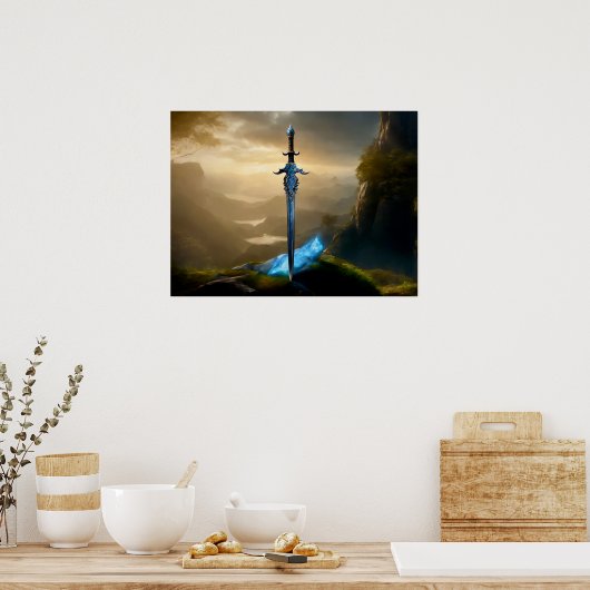 Arcane Edge: Betoverd zwaard Poster (Keuken)