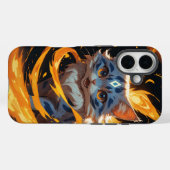 Arcane Ember: het gevlamde katje Case-Mate iPhone Case (Achterkant (horizontaal))