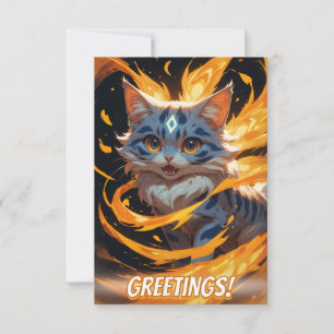 Arcane Ember: Het Vlammende Kitten Vertrouwd Kaart