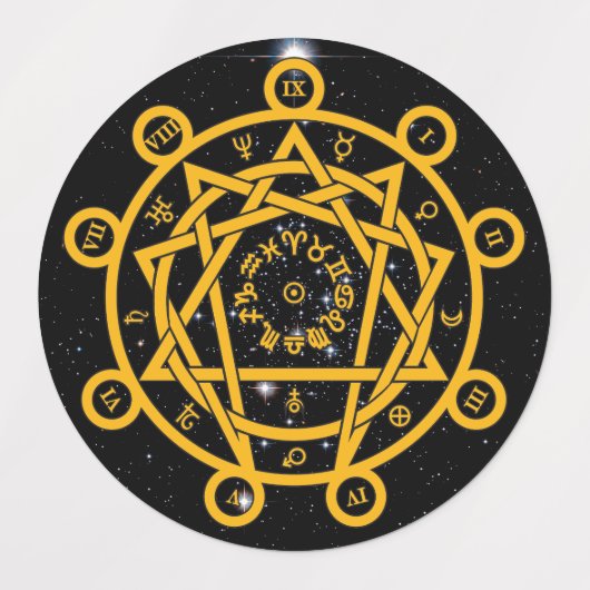 Arcane Enneagram Labels (Design 2)