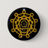 Arcane Enneagram Ronde Button 5,7 Cm (Voorkant)