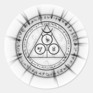 Arcane Mystic Shapes Ronde Sticker