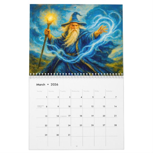 Arcane Realms – A Year of Magic and Mystery Kalender (Mar 2026)
