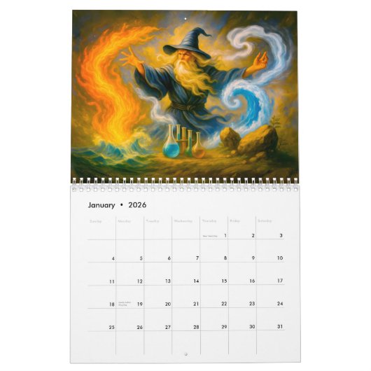 Arcane Realms – A Year of Magic and Mystery Kalender (Jan 2026)