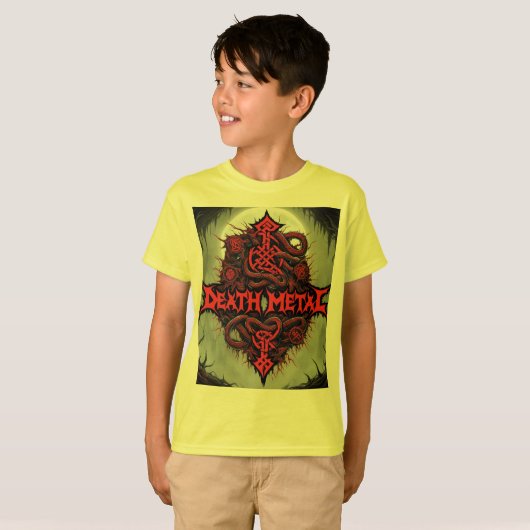 Arcane Runes Death Metal Logo T-Shirt Design (Voorkant volledig)