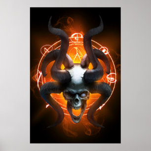 Arcane Skull Semi-Gloss-Poster Poster