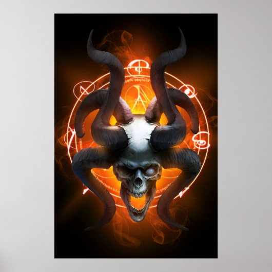 Arcane Skull Semi-Gloss-Poster Poster (Voorkant)