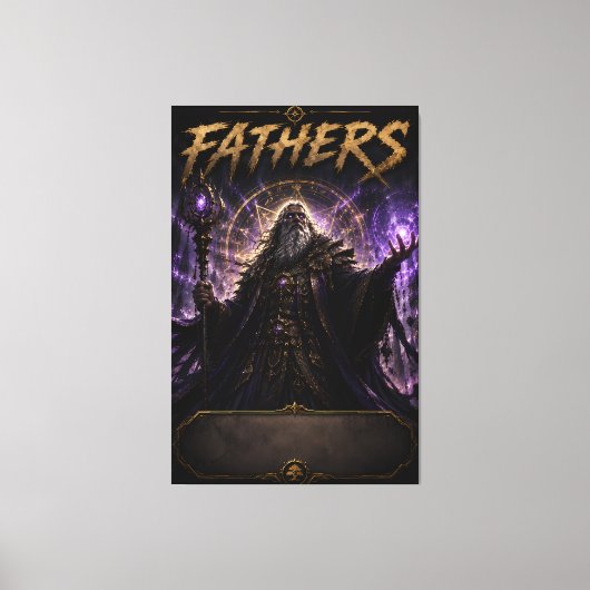 Arcane Vader Tovenaar Canvas Afdruk (Voorkant)