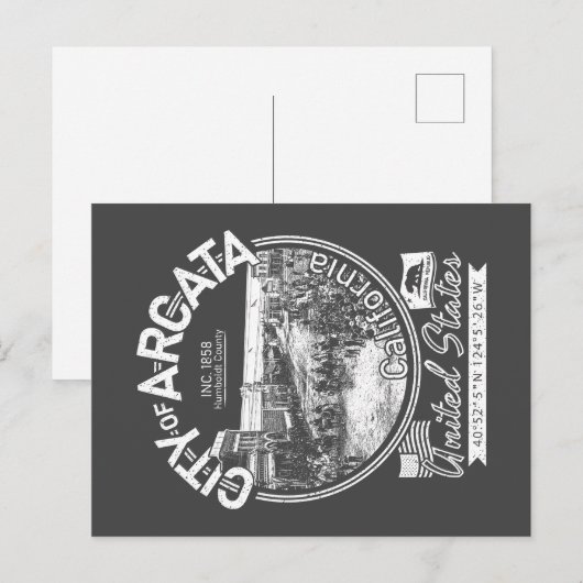 ARCATA CALIFORNIA - ARCATA PLAZA  BRIEFKAART (Voorkant / Achterkant)