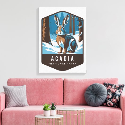 ARCDIA NATIONAL PARK Stretched Canvas Print (Insitu (Woonkamer))
