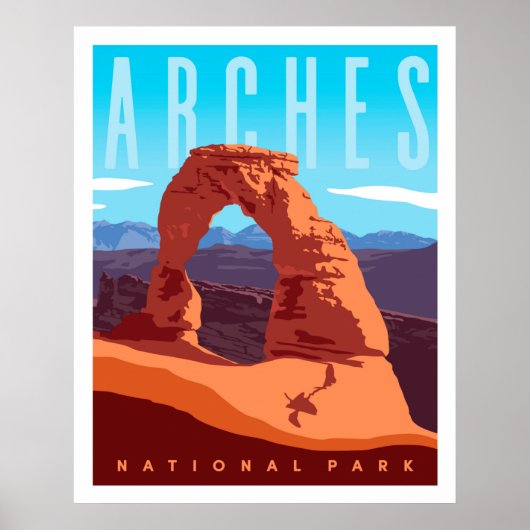 Arcering National Park Travel Poster Print (Voorkant)