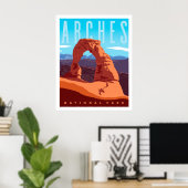 Arcering National Park Travel Poster Print (Thuiskantoor)