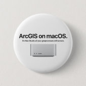 ArcGIS op macOS Ronde Button 5,7 Cm (Voorkant)