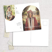 Arch 2 Foto en nu Afstuderen aankondiging Briefkaart