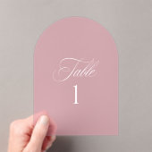Arch Acrylic Pink Wedding Table Number Acryl Uitnodigingen (Insitu (Draagbaar))