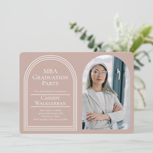 Arch Afstuderen MBA Foto Afstuderen Kaart (Staand voorkant)