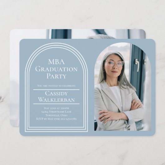 Arch Afstuderen MBA Foto Afstuderen Kaart (Voorkant / Achterkant)