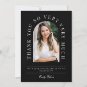 Arch Afstuderen verticaal foto Dank u kaart (Voorkant)