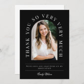 Arch Afstuderen verticaal foto Dank u kaart (Voorkant / Achterkant)