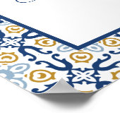 Arch Amalfi Mediterranean Blue Vrijgezellenfeest S Poster (Hoek)