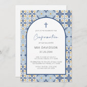 Arch Amalfi Tegel Mediterranean Blue Confirmation Kaart (Voorkant / Achterkant)