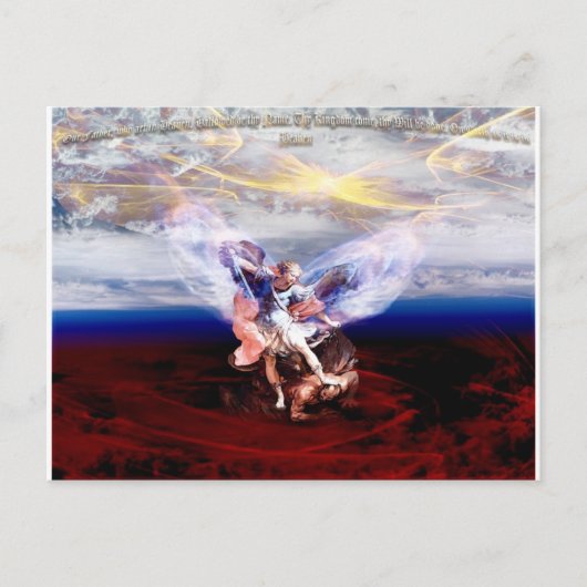 Arch Angel Michael Conquers Briefkaart (Voorkant)