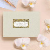 Arch Art Nouveau Vineyard Peacock Adresetiketten Etiket