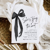Arch Black Bow Ze bindt het knoop Vrijgezellenfees Kaart