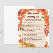 Arch, bladeren, pompoenen die het beste van mama w (Voorkant / Achterkant)