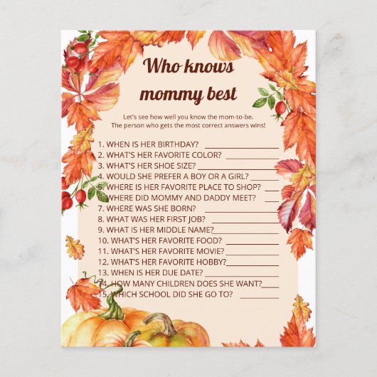 Arch, bladeren, pompoenen die het beste van mama w (Voorkant)