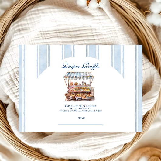 Arch Blue Farmers Market Baby Diapper Raffle Informatiekaartje