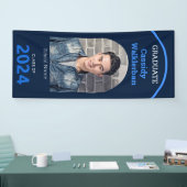 Arch Blue Photo Afstuderen Spandoek (Beurs)