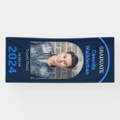 Arch Blue Photo Afstuderen Spandoek (Horizontaal)