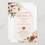 Arch Boho Baby in bloom Baby shower Pampas Grass Kaart (Voorkant / Achterkant)