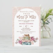 Arch Boho die Miss naar Mrs Vrijgezellenfeest bren Kaart (Staand voorkant)