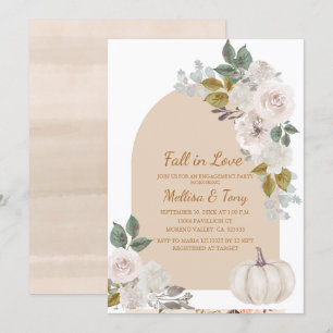 Arch Boho Floral Pumpkin Verliefd Kaart