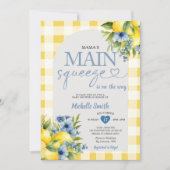 Arch Boho Mama's Main Squeeze Lemon Baby shower Kaart (Voorkant)
