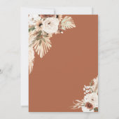 Arch Boho Pampas Grass Floral Vrijgezellenfeest Kaart (Achterkant)