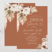 Arch Boho Pampas Grass Floral Vrijgezellenfeest Kaart (Voorkant / Achterkant)