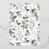 Arch botanical elegant modern kerstscript folie feestdagenkaart (Achterkant)