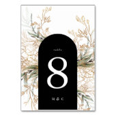 Arch Botanical Eucalyptus Golden Greenery Moss Kaart (Achterkant)