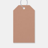 Arch Botanical Terracotta Weddenschap Bedankt Cadeaulabel (Achterkant)