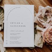 Arch Bruiloft Uitnodiging Aankondiging Kaart