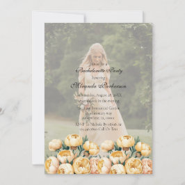 Arch Butter-Yellow Foto Bachelorette Party Kaart