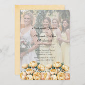 Arch Butter-Yellow Foto Bruidsmeisjes Luncheon Kaart (Voorkant / Achterkant)