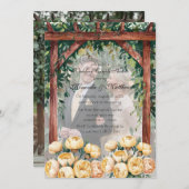 Arch Butter-Yellow Foto Trouwkoppels Douche Kaart (Voorkant / Achterkant)