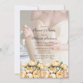 Arch Butter-Yellow Photo Brunch en Bubbly Kaart