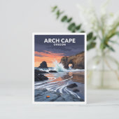 Arch Cape Oregon Briefkaart (Staand voorkant)