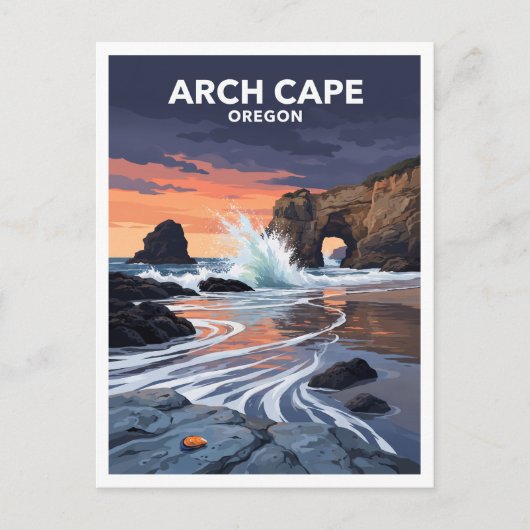 Arch Cape Oregon Briefkaart (Voorkant)