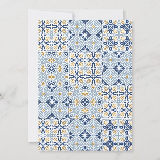 Arch Citrus Lemon Amalfi Positano Couples Shower Kaart (Achterkant)